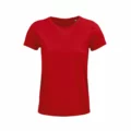 T Shirt Personalizzata Cotone Biologico Eco Donna Rosso