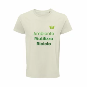 T Shirt Personalizzata Cotone Biologico Eco Naturale Beige