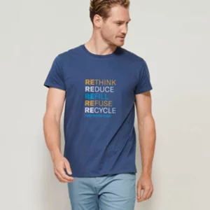 T Shirt Personalizzata Cotone Biologico Eco Stampata E Indossata