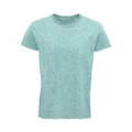 T Shirt Personalizzata Cotone Biologico Eco Verde Chiaro Melange Ghiaccio