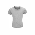 T Shirt Personalizzata Cotone Organico Eco Bambino Grigio Melange