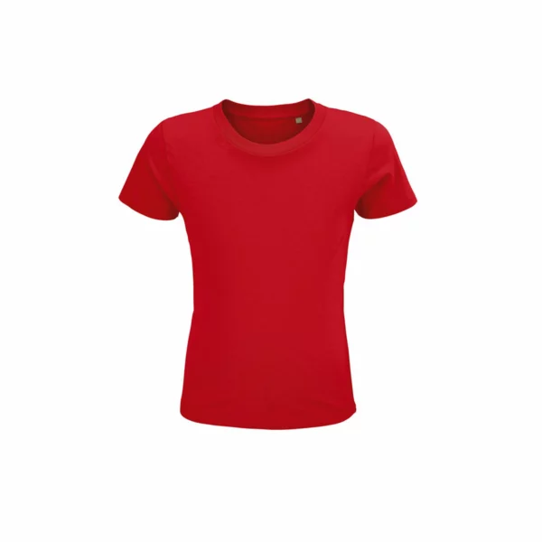 T Shirt Personalizzata Cotone Organico Eco Bambino Rosso