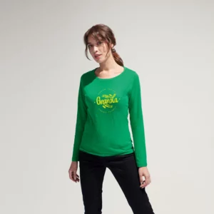 T Shirt Personalizzata Manica Lunga Donna Modella