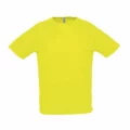 T Shirt Personalizzata Sportiva Giallo Fluo
