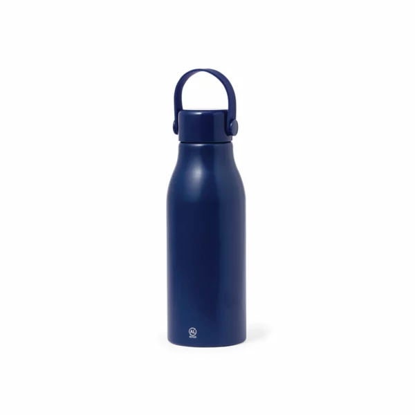 Borraccia Personalizzata Handle Bottiglia Personalizzata Alluminio Riciclato Blu Notte