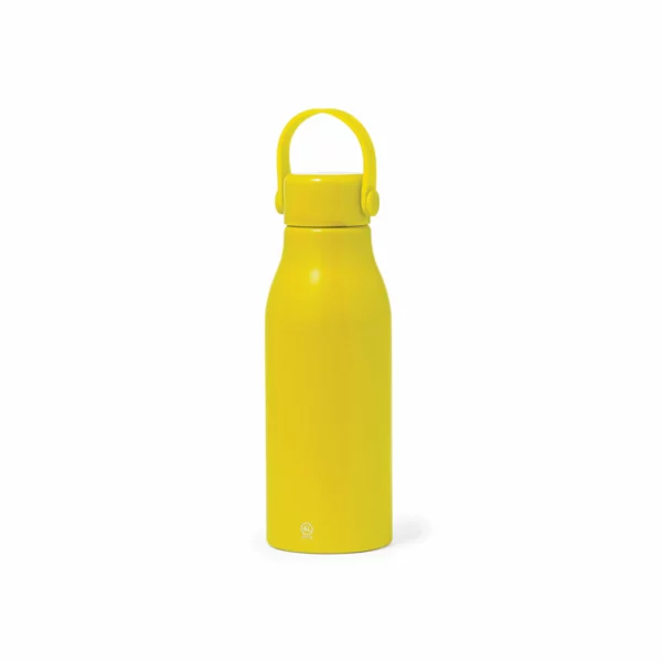 Borraccia Personalizzata Handle Bottiglia Personalizzata Alluminio Riciclato Giallo