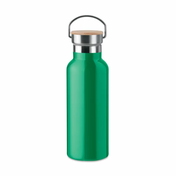 Borraccia Termica Cap Borraccia Termica Personalizzata Legno Verde