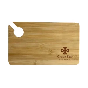 Tagliere Porta Calice Wood Incisione Logo Laser