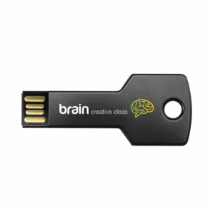 Chiavetta Usb Key Forma Chiave Nera Stampata Con Logo