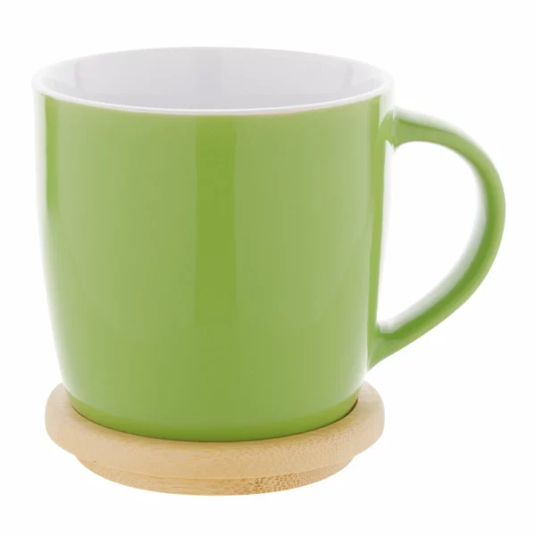 Tazza Personalizzata Roof Con Sottobicchiere Verde