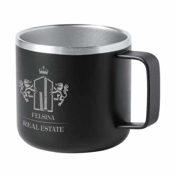 Tazza Tazza Termica Personalizzata Camp Incisione Laser Su Nero