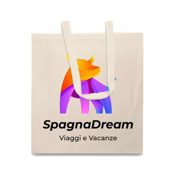 Borsa Personalizzata Cotton 4 Logo Spagna Quadricromima