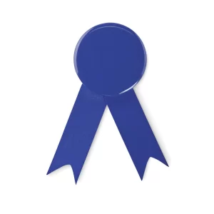 Coccarda Stampata Blu Royal