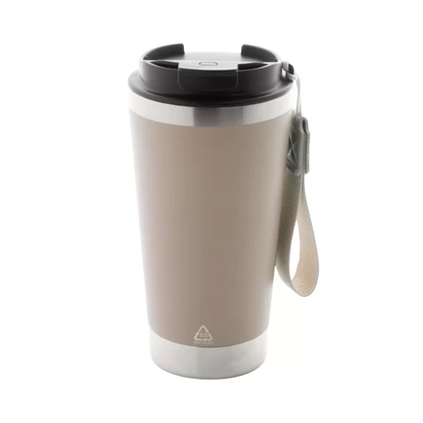 Tazza Termica Personalizzata In Acciaio Riciclato Beige Pastello