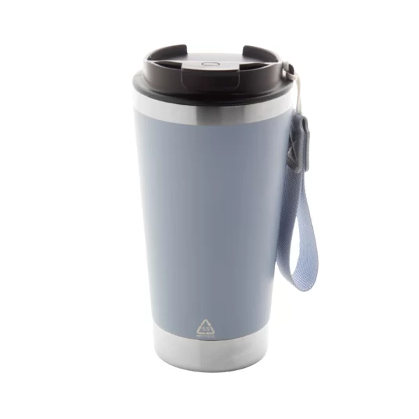 Tazza Termica Personalizzata In Acciaio Riciclato Blu Pastello