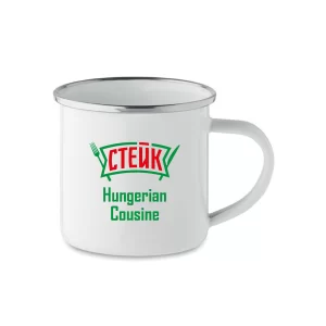 Tazza Metallo Stampata Logo Cucina Ungheresei