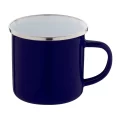 Tazza Personalizzata Smaltata Vintage Blu Scuro Stampabile