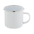Tazza Personalizzata Smaltata Vintage Inox Bianco