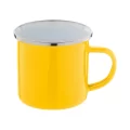 Tazza Personalizzata Smaltata Vintage Inox Giallo