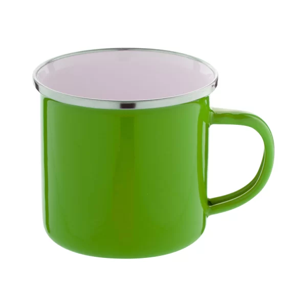 Tazza Personalizzata Smaltata Vintage Inox Verde