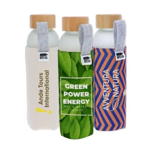 Borraccie Ecologica Vetro Riciclate Stampate