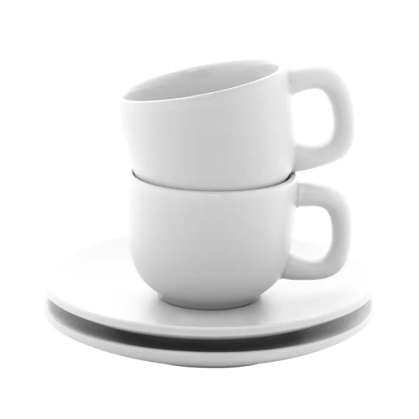 Set Tazzine Colorate Personalizzabili Bianche