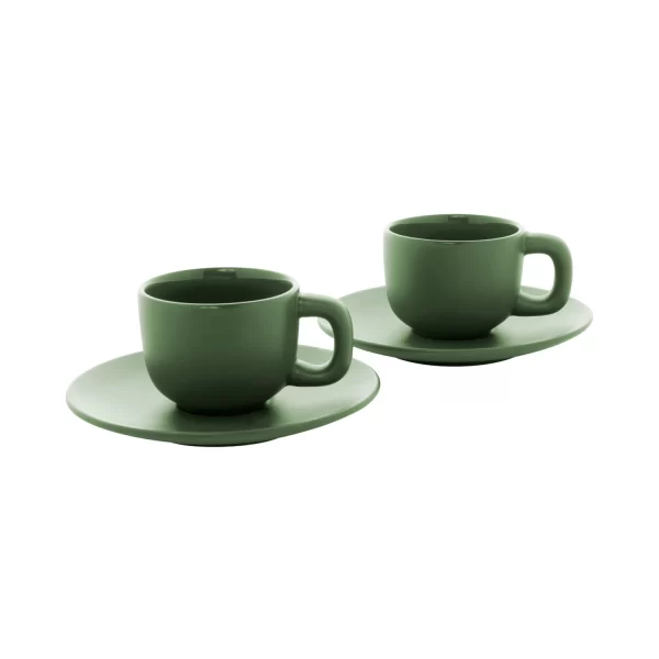 Set Tazzine Colorate Personalizzabili Verde Da Stampare