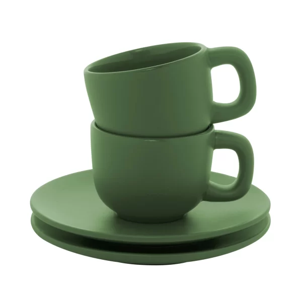 Set Tazzine Colorate Personalizzabili Verdi