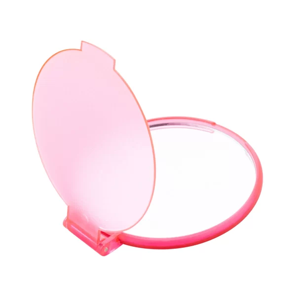 Specchietti Personalizzati Tascabili Rosa Richiudibile Con Logo Stampato