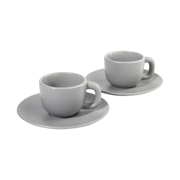 Tazzine Colorate Personalizzabili Coppia Grigio