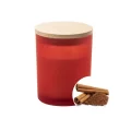 Candele Con Logo Glass Rosso Cannella
