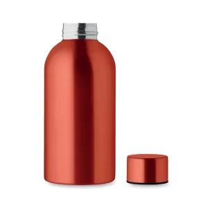 Borraccia Personalizzabile Altezza Contenuta Compact Argento Red Open