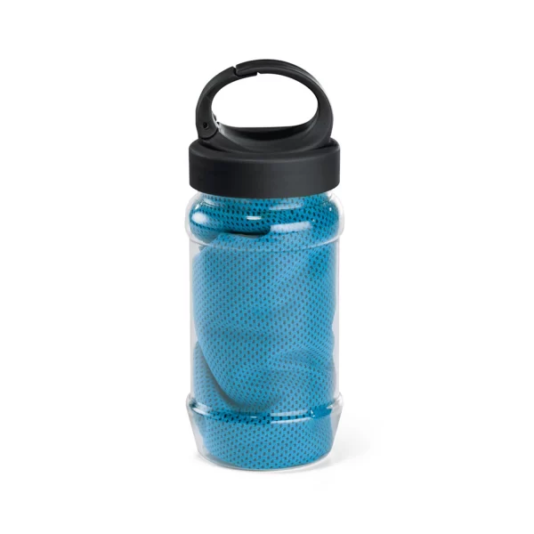 Set Borraccia Asciugamano Personalizzati Gym Azzurro