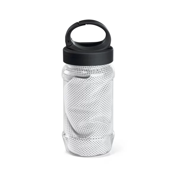 Set Borraccia Asciugamano Personalizzati Gym Bianco