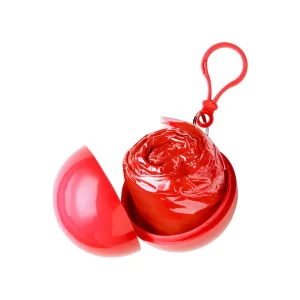 Poncho Personalizzato Consegna Veloce Rain Rosso