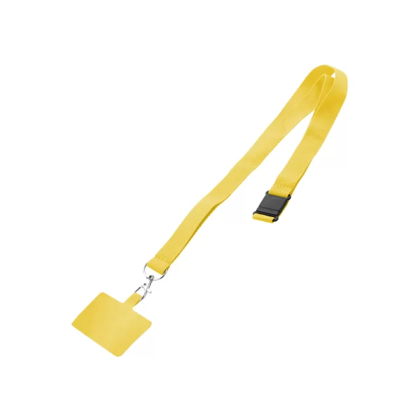 Porta Badge Attacco Cellulare Connect Gialla