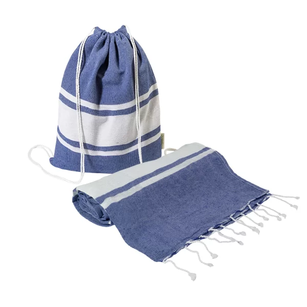 Telo Mare E Zaino Personalizzati Blu
