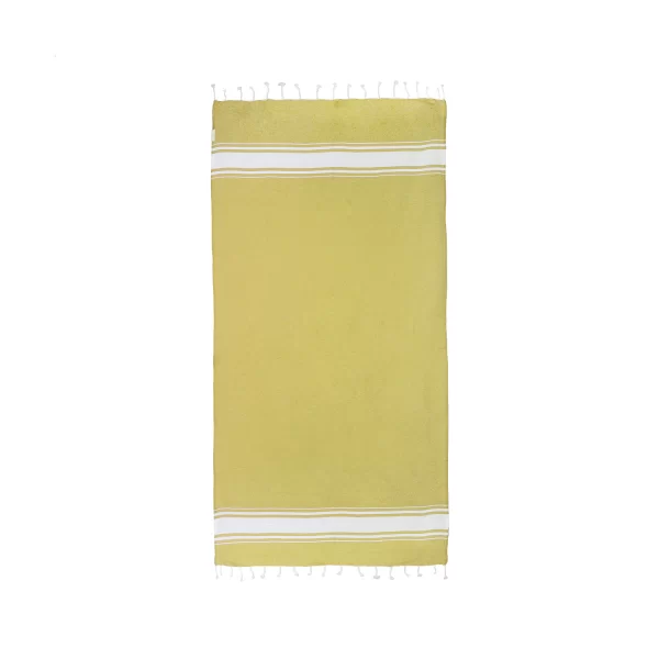 Telo Mare Personalizzato Ecologico Natural Giallo