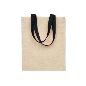 Borsa Regalo Cotone Manici Colorati Tiny Nero