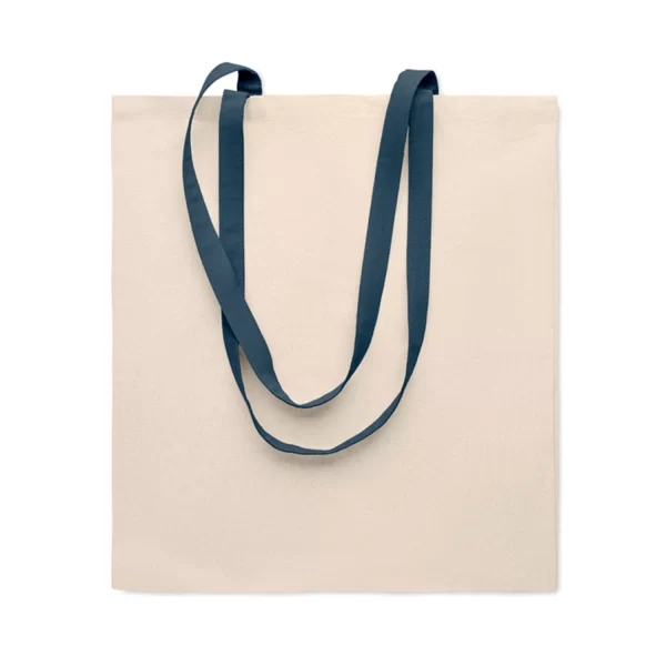 Borse Cotone Manici Colorati Cotton Handle Blu Scuro