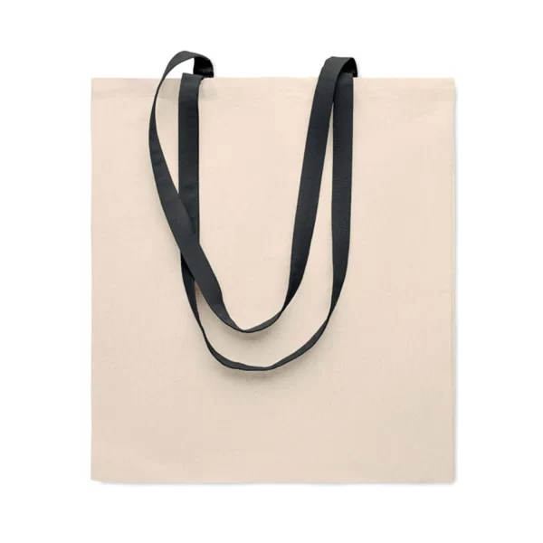 Borse Cotone Manici Colorati Cotton Handle Nero