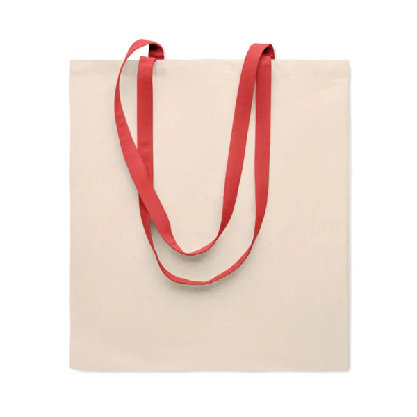 Borse Cotone Manici Colorati Cotton Handle Rosso