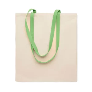 Borse Cotone Manici Colorati Cotton Handle Verde