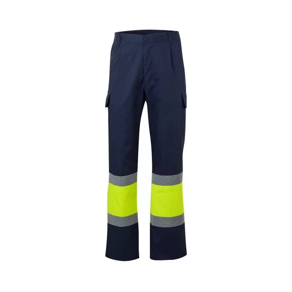 Pantaloni Alta Visibilità Personalizzati Blu Giallo