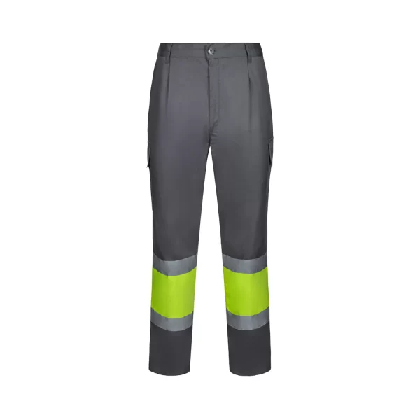 Pantaloni Alta Visibilità Personalizzati Grigio Giallo