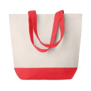 Shopper Resistente Colorata Borsa Strong Bicolor Rosso