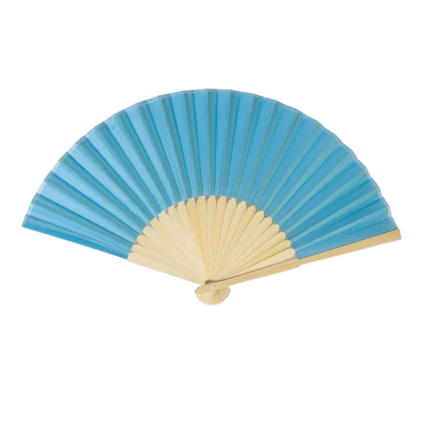 Ventaglio In Bambù Azzurro