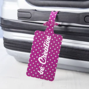 Etichetta Bagaglio Con Logo Dettaglio