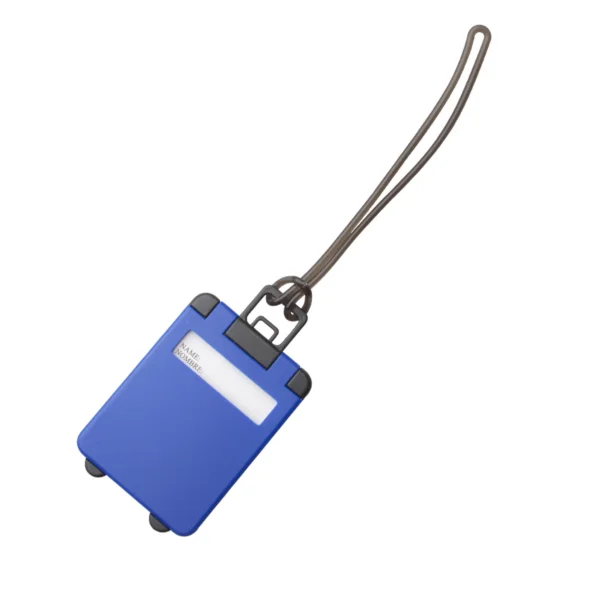 Etichetta Bagaglio Personalizzata Blu