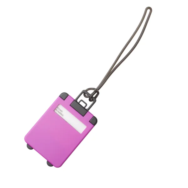 Etichetta Bagaglio Personalizzata Fucsia
